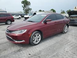 Salvage cars for sale at Tulsa, OK auction: 2015 Chrysler 200 Limited