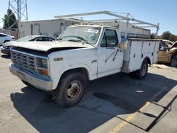 Salvage trucks for sale at Hayward, CA auction: 1986 Ford F350