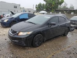 Salvage cars for sale from Copart Opa Locka, FL: 2015 Honda Civic LX