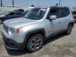 Salvage cars for sale at Van Nuys, CA auction: 2016 Jeep Renegade Limited