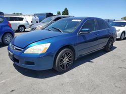 Salvage cars for sale at Hayward, CA auction: 2006 Honda Accord EX