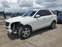 Mercedes-Benz salvage cars for sale: 2012 Mercedes-Benz ML 350 4matic