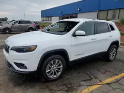 Salvage cars for sale at Woodhaven, MI auction: 2021 Jeep Cherokee Latitude LUX
