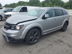 Salvage cars for sale at Assonet, MA auction: 2020 Dodge Journey Crossroad