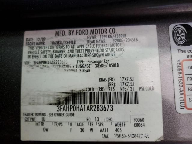 2010 Ford Fusion SE