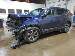Salvage cars for sale at Blaine, MN auction: 2018 Honda CR-V EXL