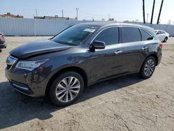 Salvage cars for sale at Van Nuys, CA auction: 2014 Acura MDX Technology