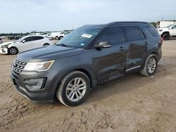 Salvage cars for sale at Houston, TX auction: 2017 Ford Explorer XLT