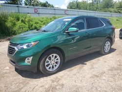 Salvage cars for sale from Copart Davison, MI: 2018 Chevrolet Equinox LT