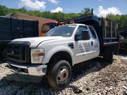 Salvage trucks for sale at West Warren, MA auction: 2008 Ford F350 Super Duty