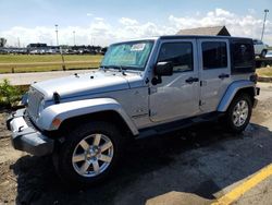 Jeep Wrangler Unlimited Sahara salvage cars for sale: 2016 Jeep Wrangler Unlimited Sahara