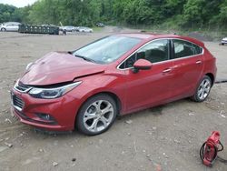 Salvage cars for sale from Copart Marlboro, NY: 2018 Chevrolet Cruze Premier