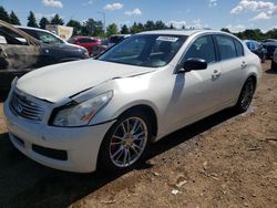 Salvage cars for sale at Elgin, IL auction: 2008 Infiniti G35