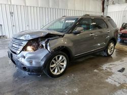 Salvage cars for sale at Franklin, WI auction: 2014 Ford Explorer Limited