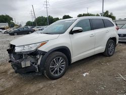 Salvage cars for sale from Copart Columbus, OH: 2018 Toyota Highlander SE