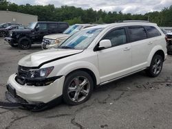 Salvage cars for sale at Exeter, RI auction: 2017 Dodge Journey Crossroad