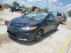 Salvage cars for sale at Pekin, IL auction: 2015 Honda Civic EX