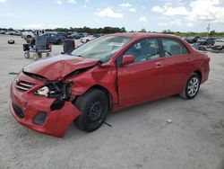 Salvage cars for sale at West Palm Beach, FL auction: 2013 Toyota Corolla Base