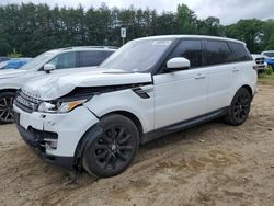 Salvage cars for sale at North Billerica, MA auction: 2017 Land Rover Range Rover Sport HSE