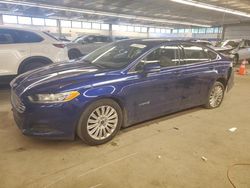 Salvage cars for sale from Copart Wheeling, IL: 2014 Ford Fusion SE Hybrid