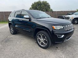 Jeep Grand Cherokee Overland salvage cars for sale: 2018 Jeep Grand Cherokee Overland