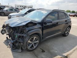 Salvage cars for sale at Grand Prairie, TX auction: 2018 Hyundai Kona Limited