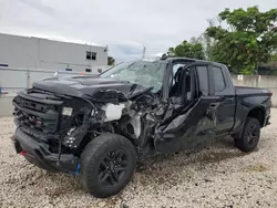 Salvage cars for sale at Opa Locka, FL auction: 2022 Chevrolet Silverado K1500 Trail Boss Custom