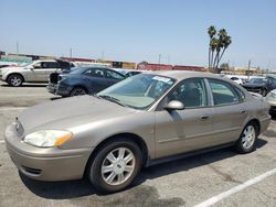 Salvage cars for sale at Van Nuys, CA auction: 2005 Ford Taurus SEL