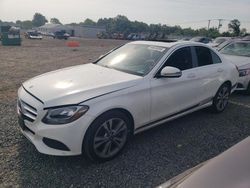 Salvage cars for sale at Hillsborough, NJ auction: 2018 Mercedes-Benz C 300 4matic