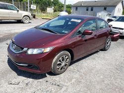 Salvage cars for sale at York Haven, PA auction: 2014 Honda Civic LX