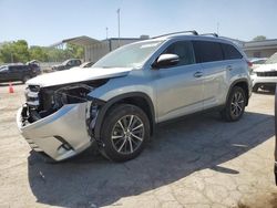 Toyota Highlander salvage cars for sale: 2019 Toyota Highlander SE