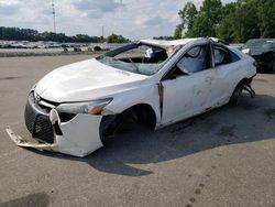 Salvage cars for sale at Dunn, NC auction: 2017 Toyota Camry LE