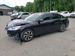 Salvage cars for sale at East Granby, CT auction: 2017 Honda Accord EX