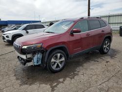 Salvage cars for sale at Woodhaven, MI auction: 2019 Jeep Cherokee Limited