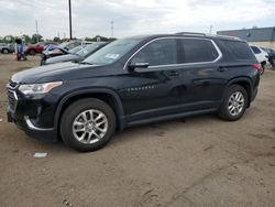 Salvage cars for sale at Woodhaven, MI auction: 2018 Chevrolet Traverse LT