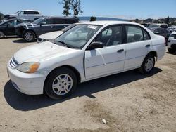 Honda salvage cars for sale: 2001 Honda Civic LX