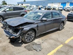 Salvage cars for sale at Woodhaven, MI auction: 2022 Honda Accord Hybrid EXL