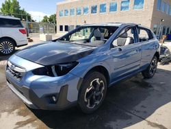 Subaru Crosstrek salvage cars for sale: 2021 Subaru Crosstrek Limited