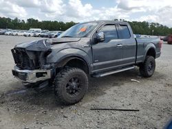 Salvage cars for sale at Savannah, GA auction: 2015 Ford F150 Super Cab