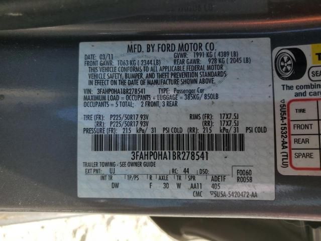 2011 Ford Fusion SE