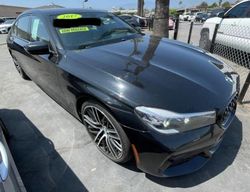 Salvage cars for sale from Copart Rancho Cucamonga, CA: 2017 BMW 740 I