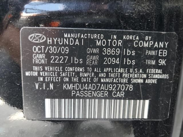 2010 Hyundai Elantra Blue