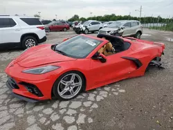 Salvage cars for sale at Indianapolis, IN auction: 2020 Chevrolet Corvette Stingray 2LT