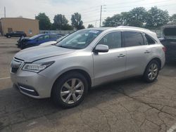 Salvage cars for sale at Moraine, OH auction: 2015 Acura MDX Advance