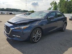 Salvage cars for sale at Dunn, NC auction: 2018 Mazda 3 Grand Touring