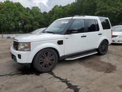 Salvage cars for sale from Copart Austell, GA: 2016 Land Rover LR4 HSE