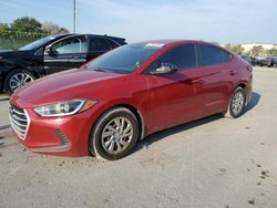 Salvage cars for sale from Copart Orlando, FL: 2017 Hyundai Elantra SE