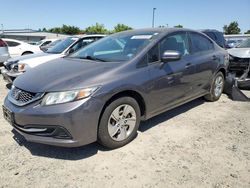 Salvage cars for sale at Sacramento, CA auction: 2015 Honda Civic LX