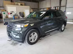 Salvage cars for sale at Kansas City, KS auction: 2022 Ford Explorer XLT