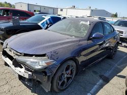 Alfa Romeo Giulia salvage cars for sale: 2018 Alfa Romeo Giulia TI Q4